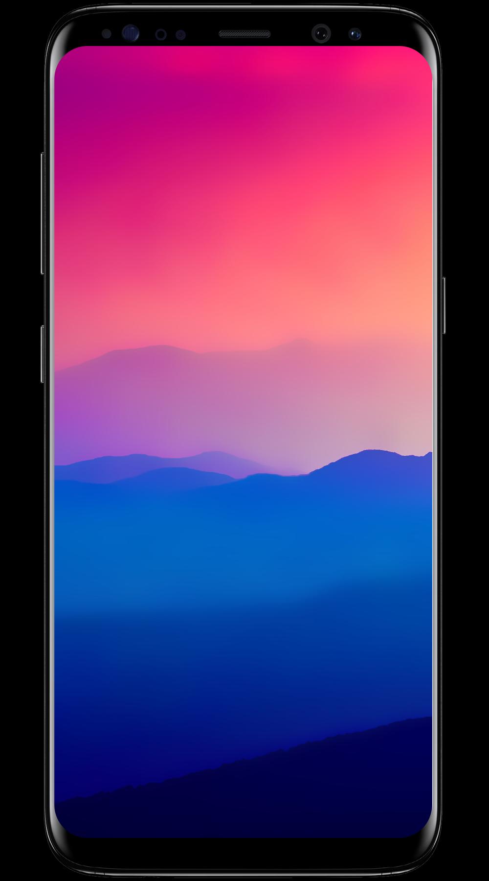 Smartphone con montagne sfumate, 1000x1800 Full HD Verticale, Smartphone