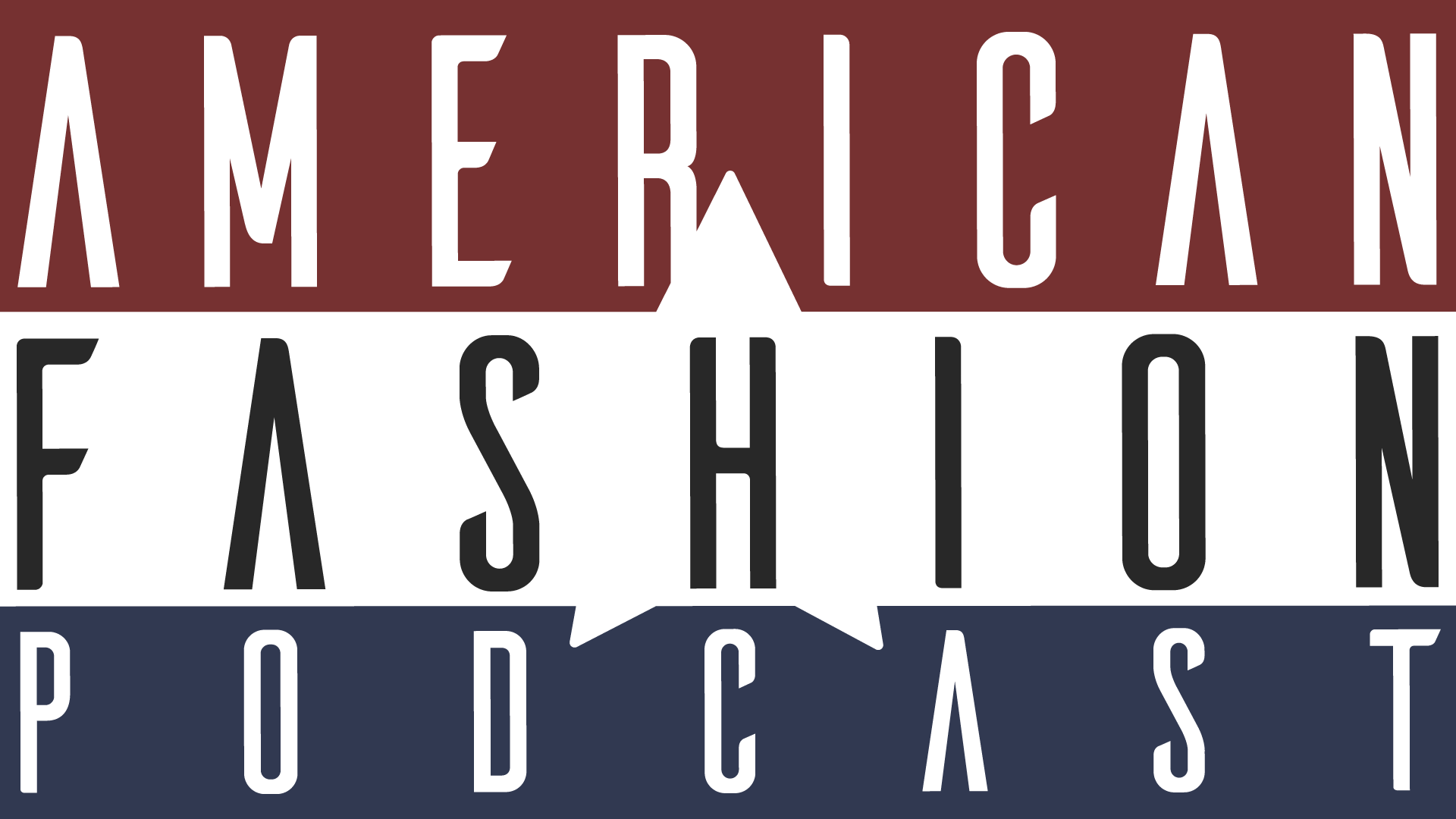 Logo American Fashion Podcast, 1920x1080 Full HD, PC Desktop