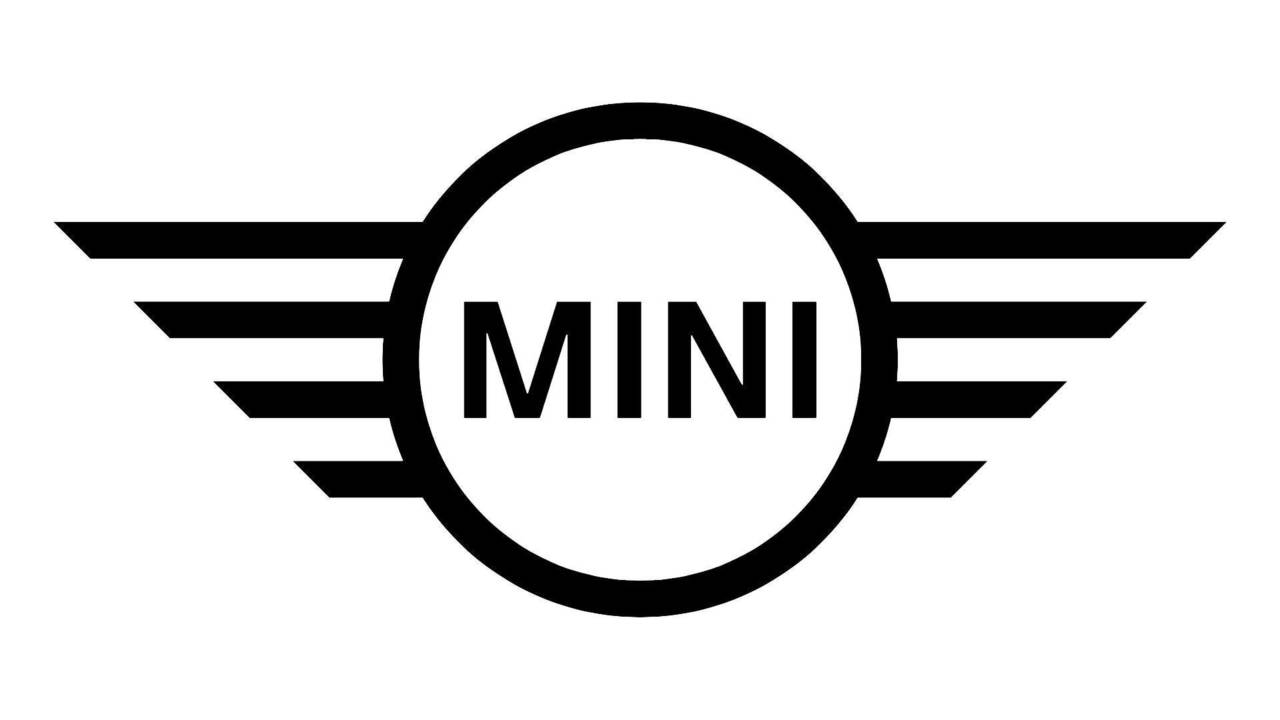 Logo Mini bianco e nero, 1280x720 HD, Desktop