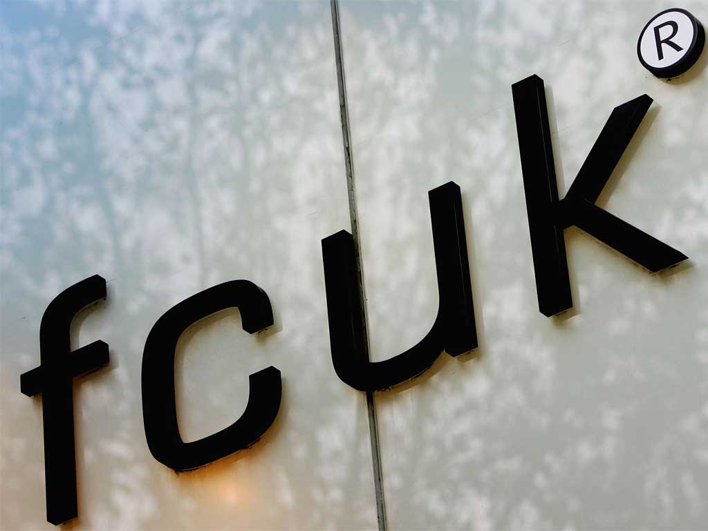 Logo FCUK su parete, 1024x768 HD, PC