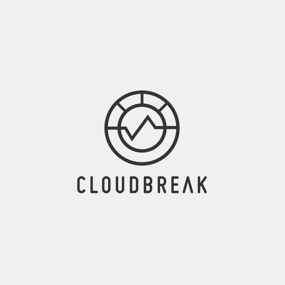 Logo Cloudbreak cerchio minimalista, 1000x1000 HD, PC Desktop