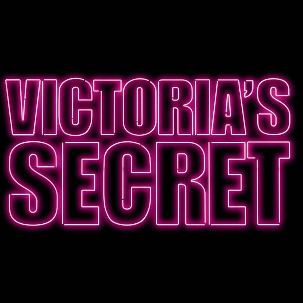 Logo Victoria's Secret neon rosa, 1024x1024 HD, PC Desktop