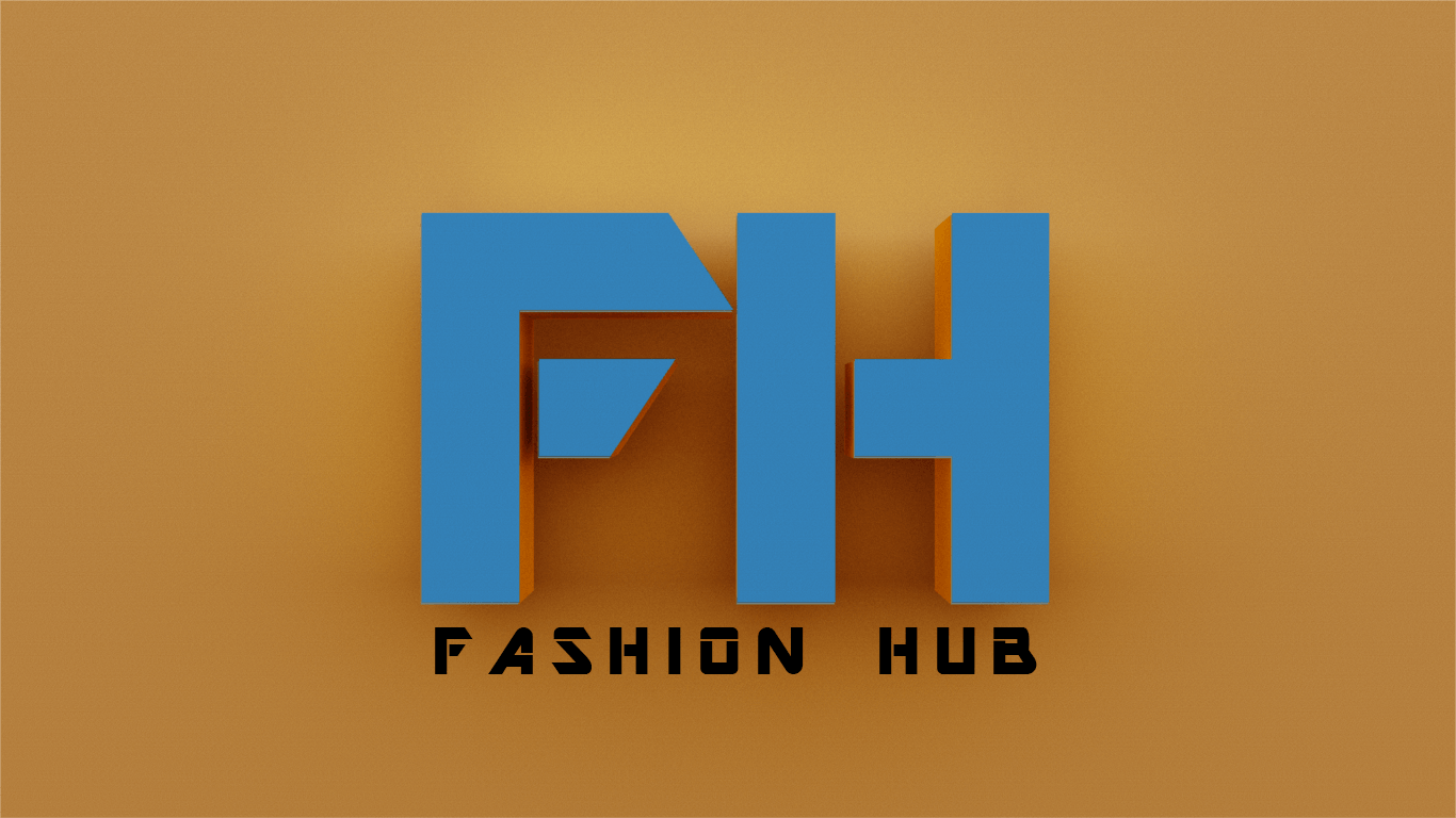 Logo 3D Fashion Hub blu, 1366x768 720p, Laptop