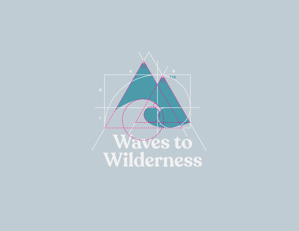 Logo Waves to Wilderness montagne, 1024x791 HD, iMac