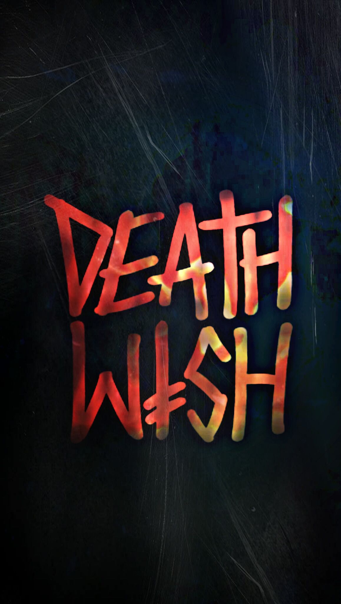Logo Death Wish rosso, 1158x2048 Full HD Verticale, Smartphone