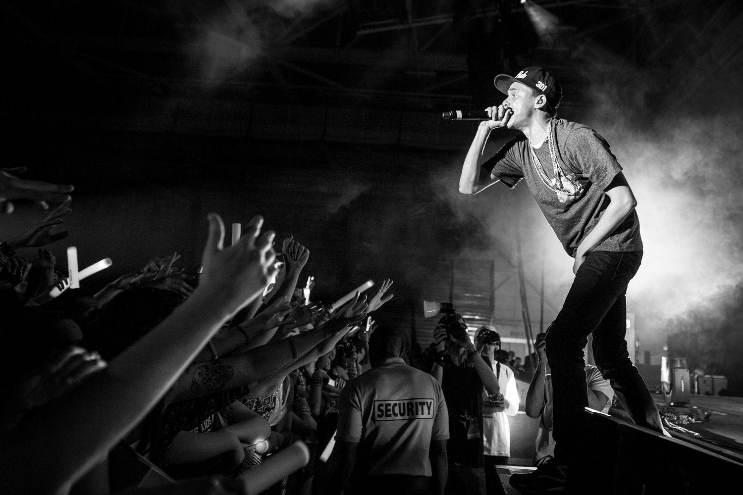 Rapper Logic concerto folla, 1500x1000 720p, PC