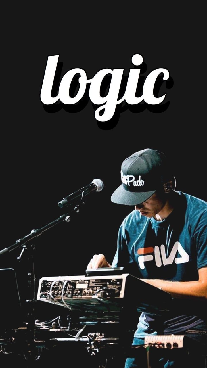 Logic rapper ritratto bianco nero, 1080x1920 Verticale, Mobile