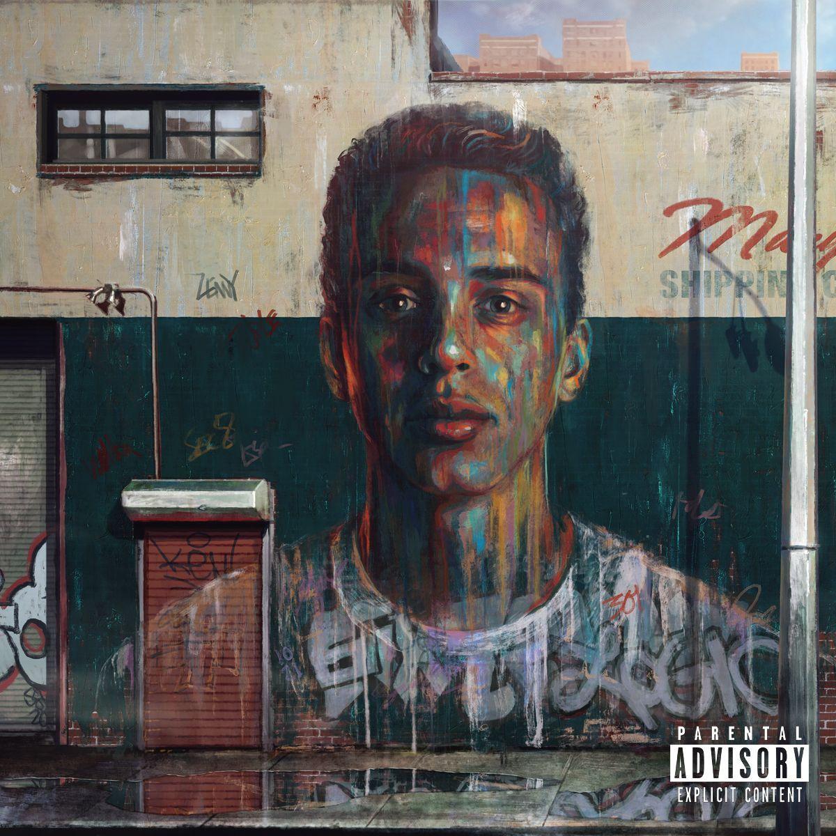 Logic rapper collage colorato, 768x1365 Full HD Verticale, Smartphone