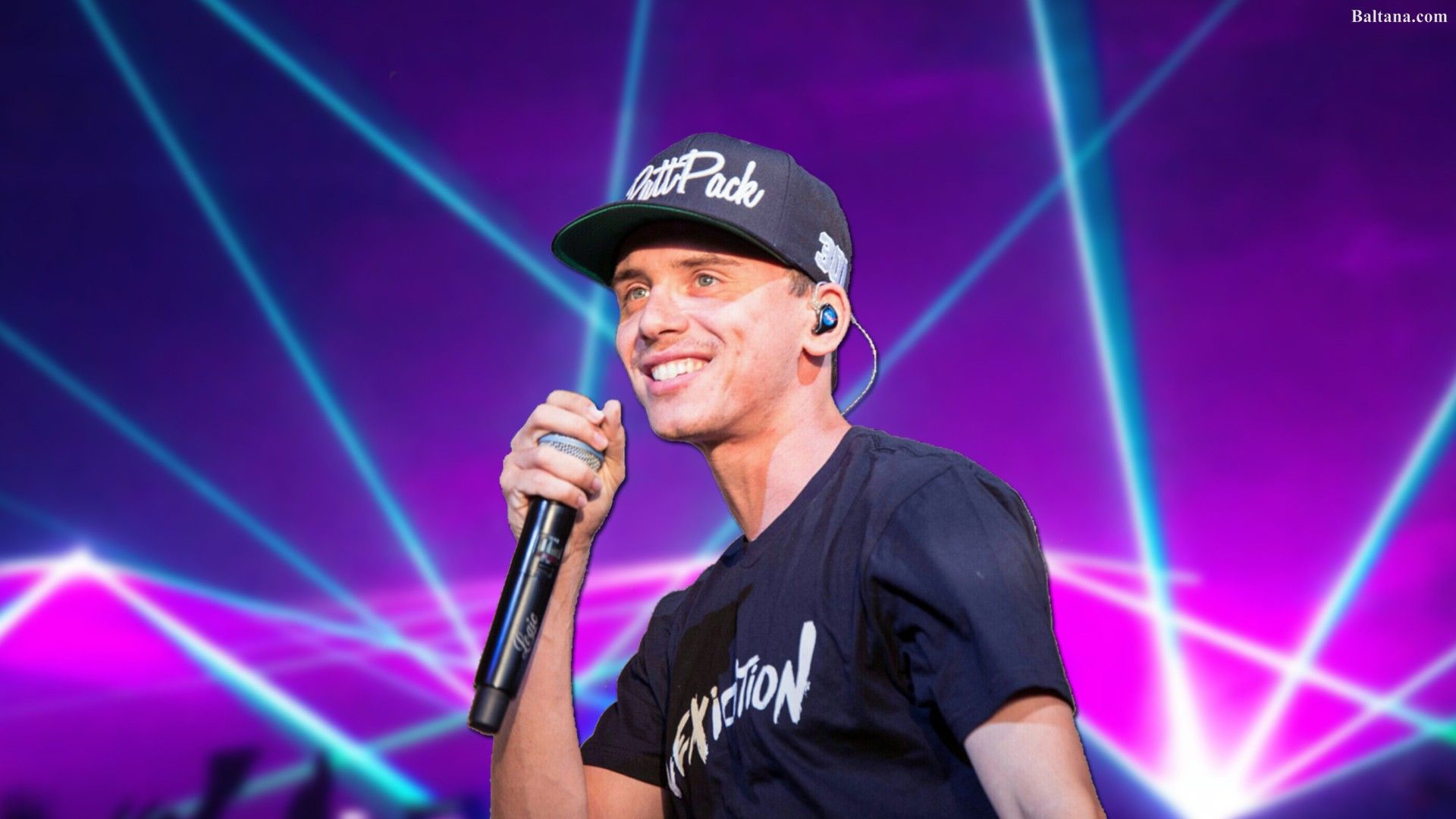 Rapper Logic bianco e nero, 1500x1001 HD, HP Laptop