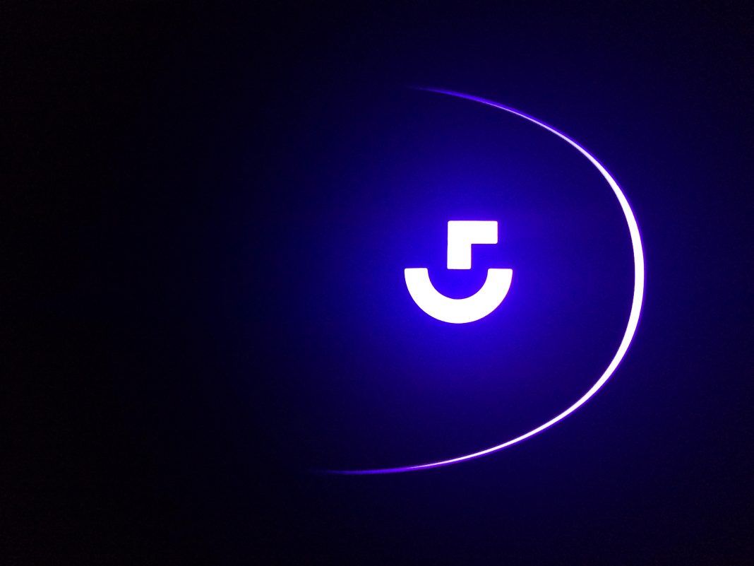 Logo Logitech G blu, 1068x801 HD, Desktop