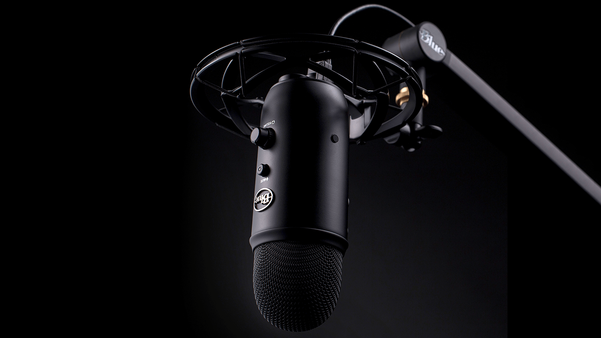 Microfono nero Blue Yeti, 1920x1080 Full HD, PC Desktop