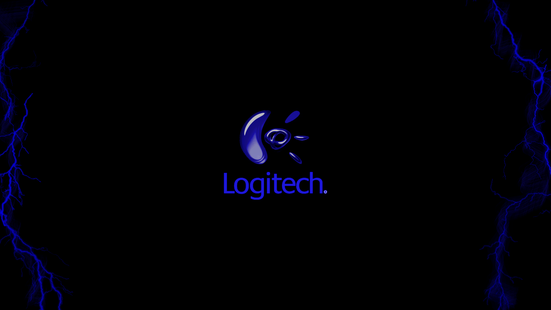Logo Logitech su nero, 1920x1080 1080p, Desktop