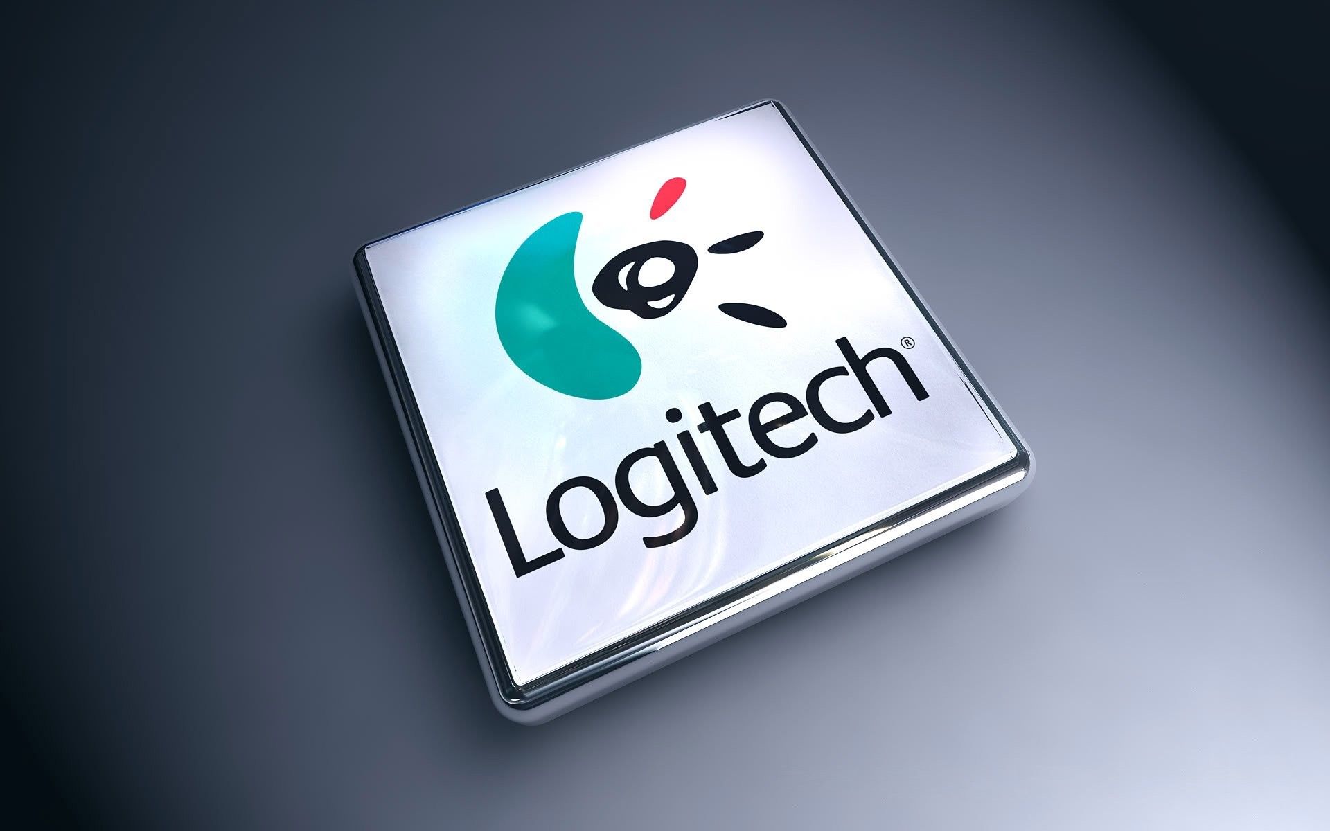 Logo Logitech 3D grigio, 1920x1200 WUXGA, Desktop