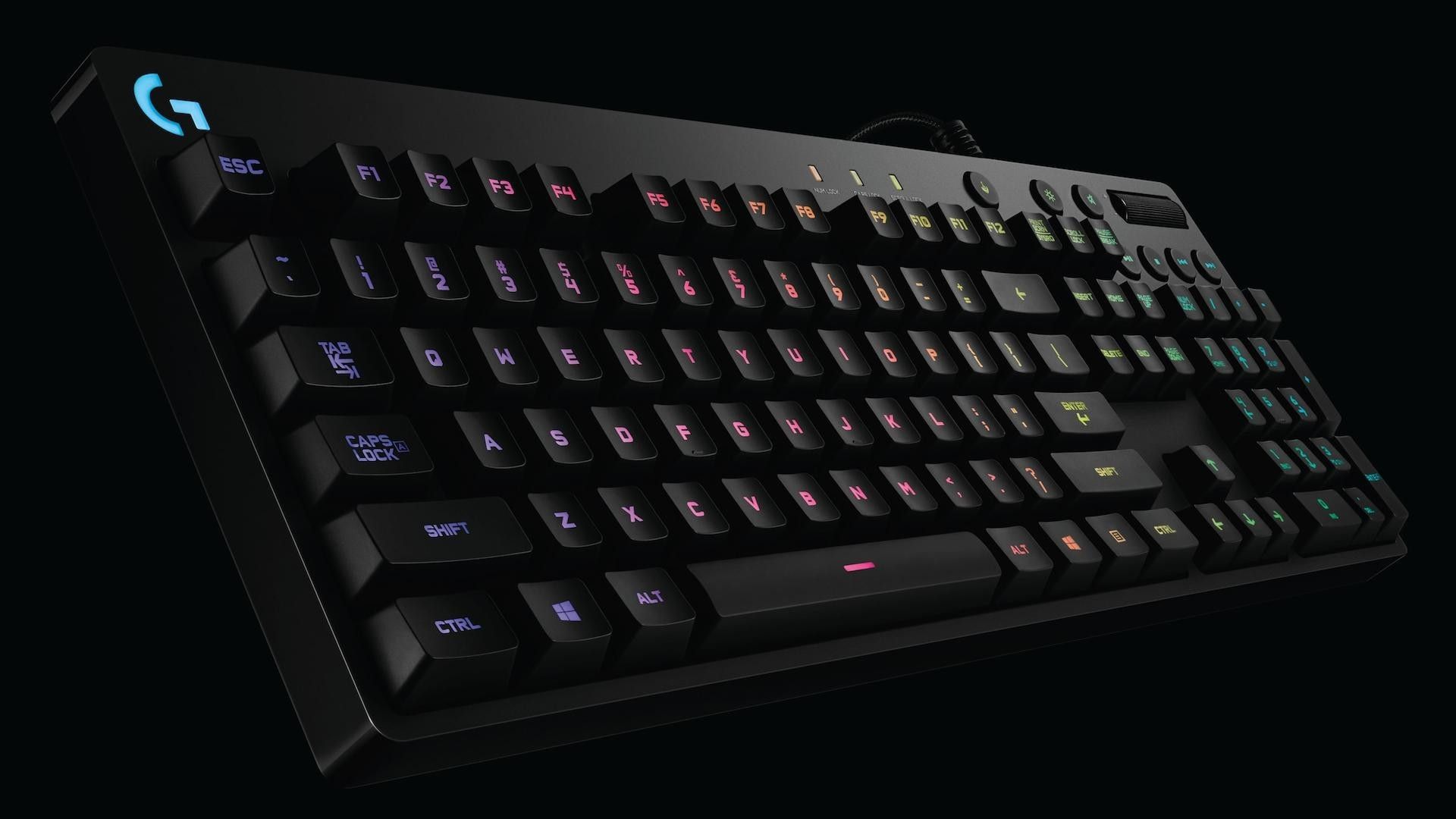 Tastiera gaming Logitech nera, 1920x1080 Full HD 1080p, Desktop