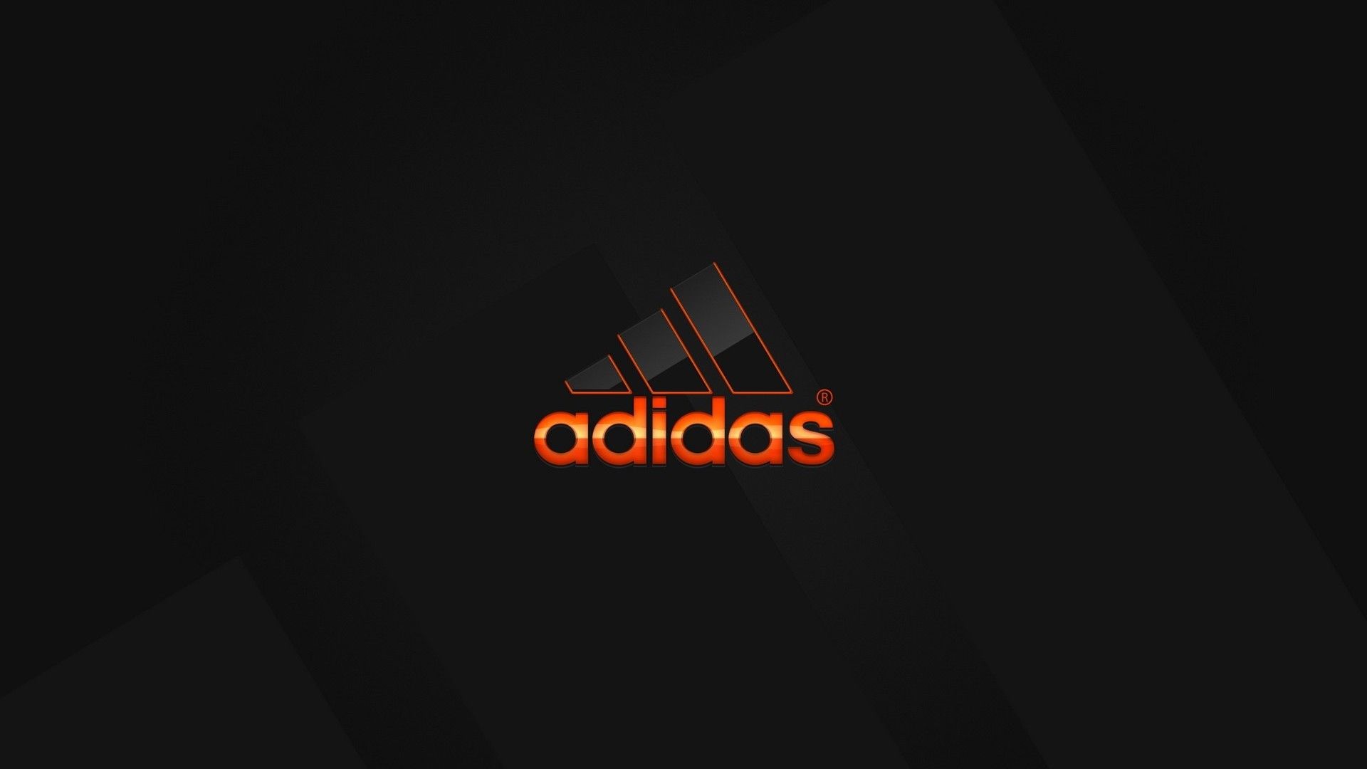 Logo Adidas trifoglio arancione, 1920x1080 Full HD 1080p, PC