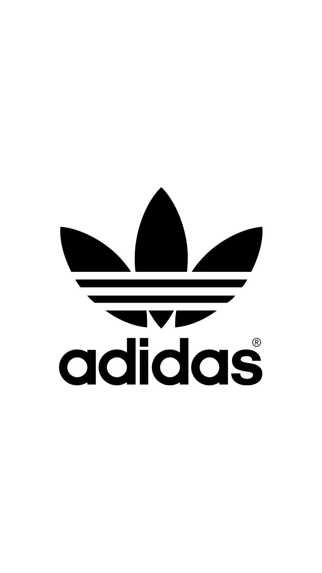Logo Adidas nero bianco, 1080x1920 Full HD Verticale, iPhone Air