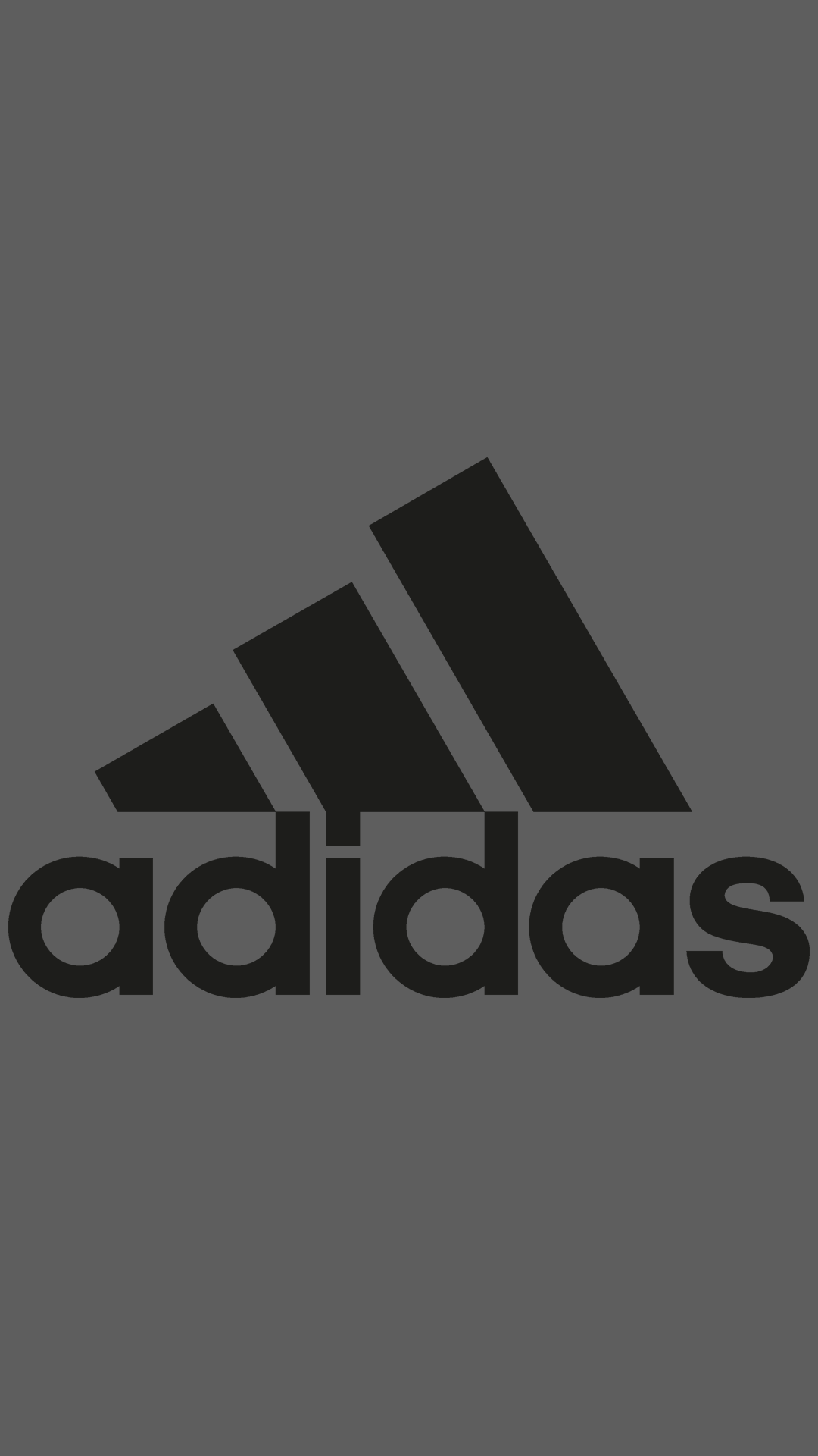 Logo Adidas nero sfondo grigio, 1080x1920 Full HD Verticale, iPhone Pro Max