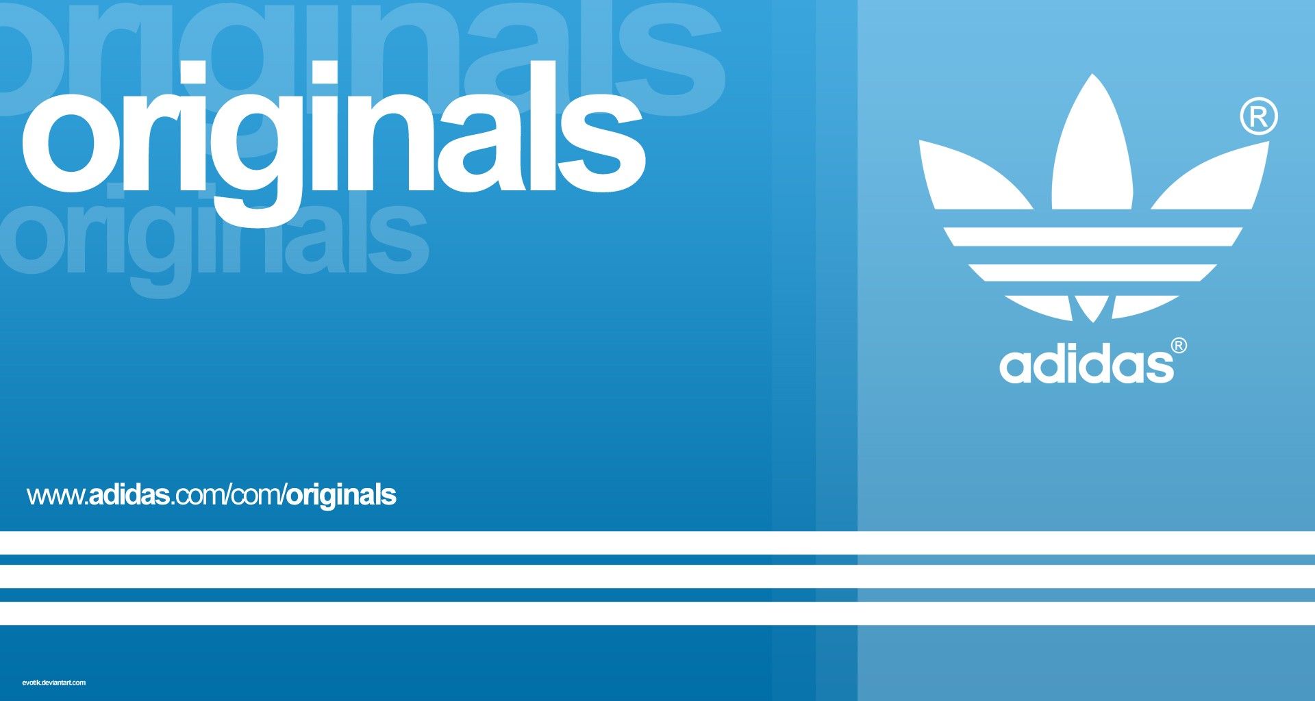 Logo Adidas Originals blu, 1920x1024 Full HD 1080p, iMac