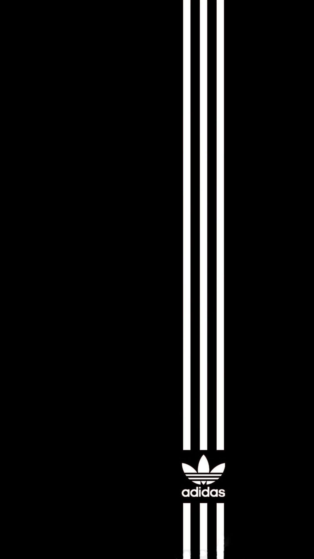 Logo Adidas strisce bianche nere, 1080x1920 Verticale, iPhone Air