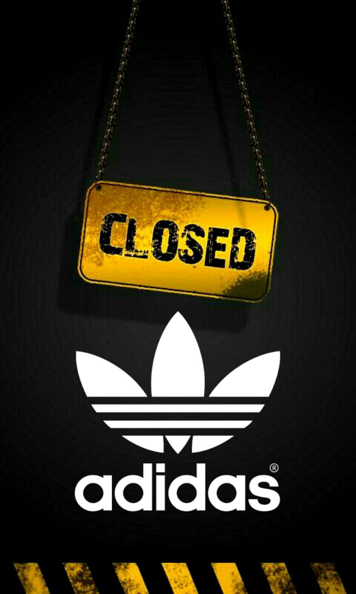 Logo Adidas cartello Closed, 1142x1904 Verticale, iPhone Air