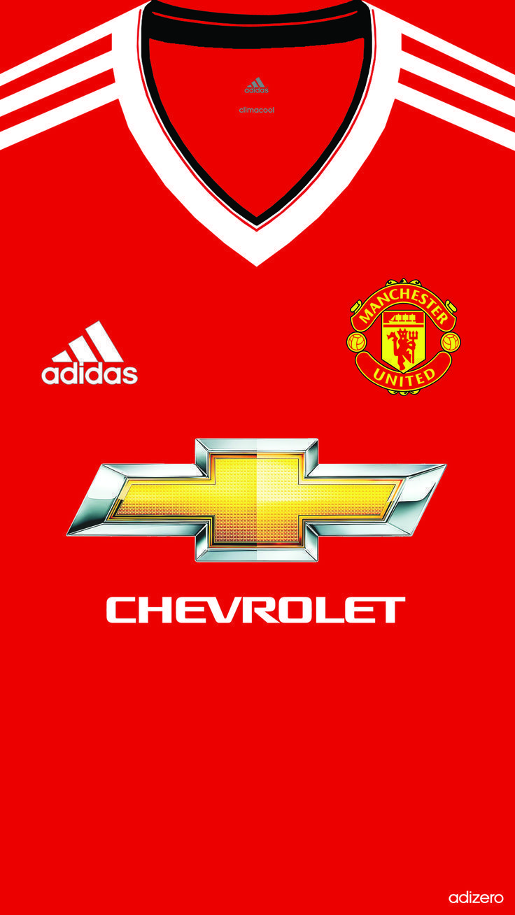 Maglia Manchester United Adidas Chevrolet, Premier League, 736x1308 Full HD Verticale, iPhone Pro