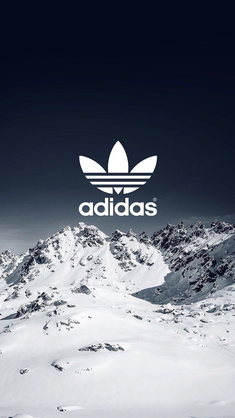 Logo Adidas montagne innevate, 750x1333 Full HD Verticale, iPhone Pro Max