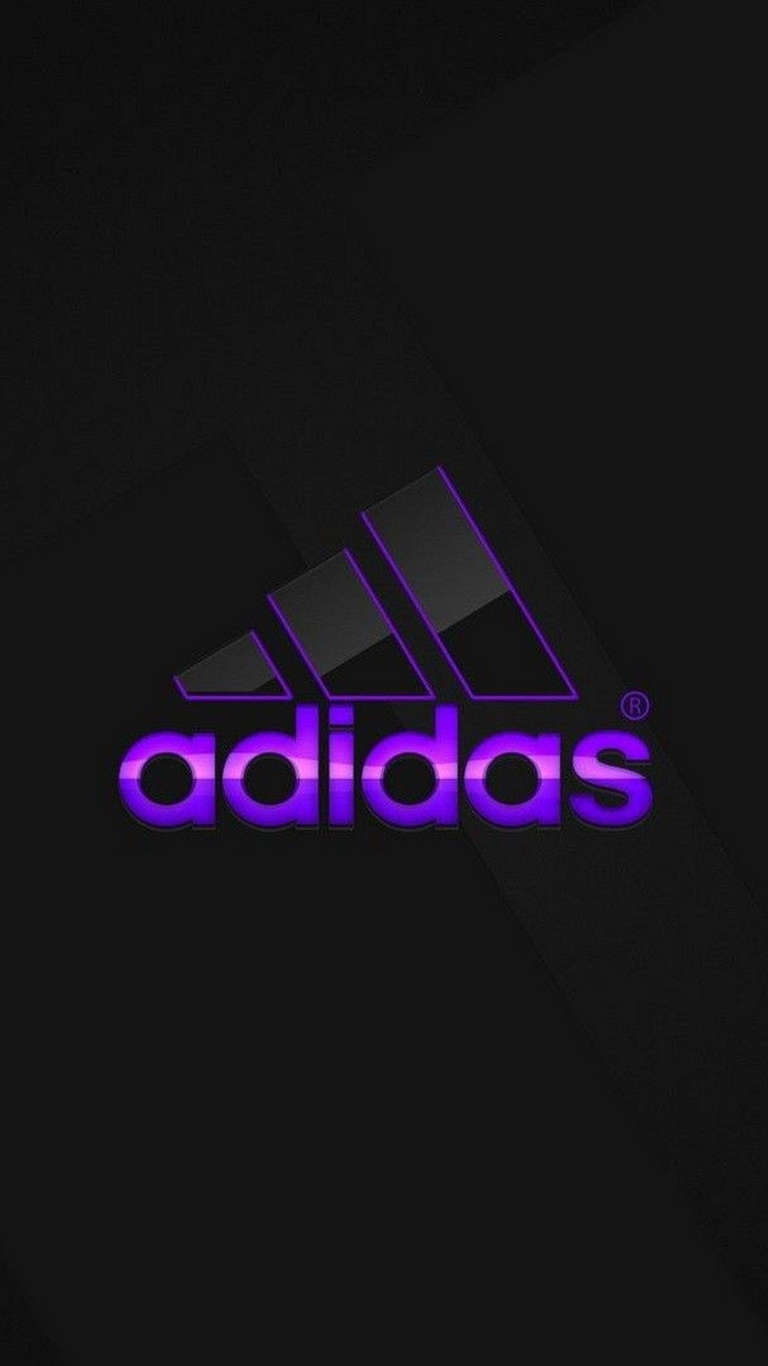 Logo Adidas viola neon, 1080x1920 Verticale, Samsung Galaxy