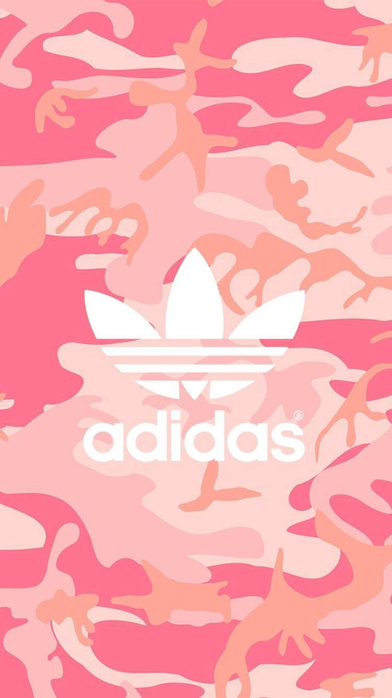 Logo Adidas mimetico rosa, 765x1360 Verticale, Telefono