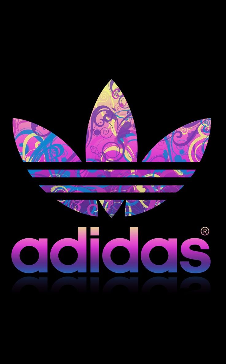 Logo Adidas colorato paisley, 736x1185 Full HD Verticale, iPhone