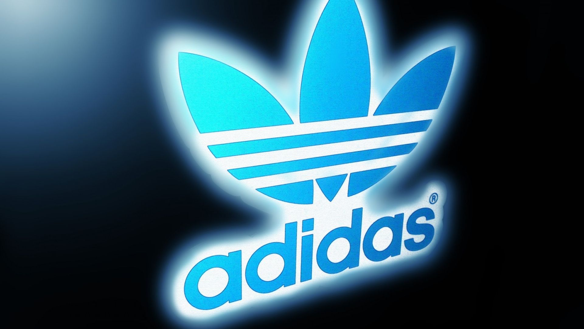 Logo Adidas blu luminoso, 1920x1080 Full HD 1080p, Desktop