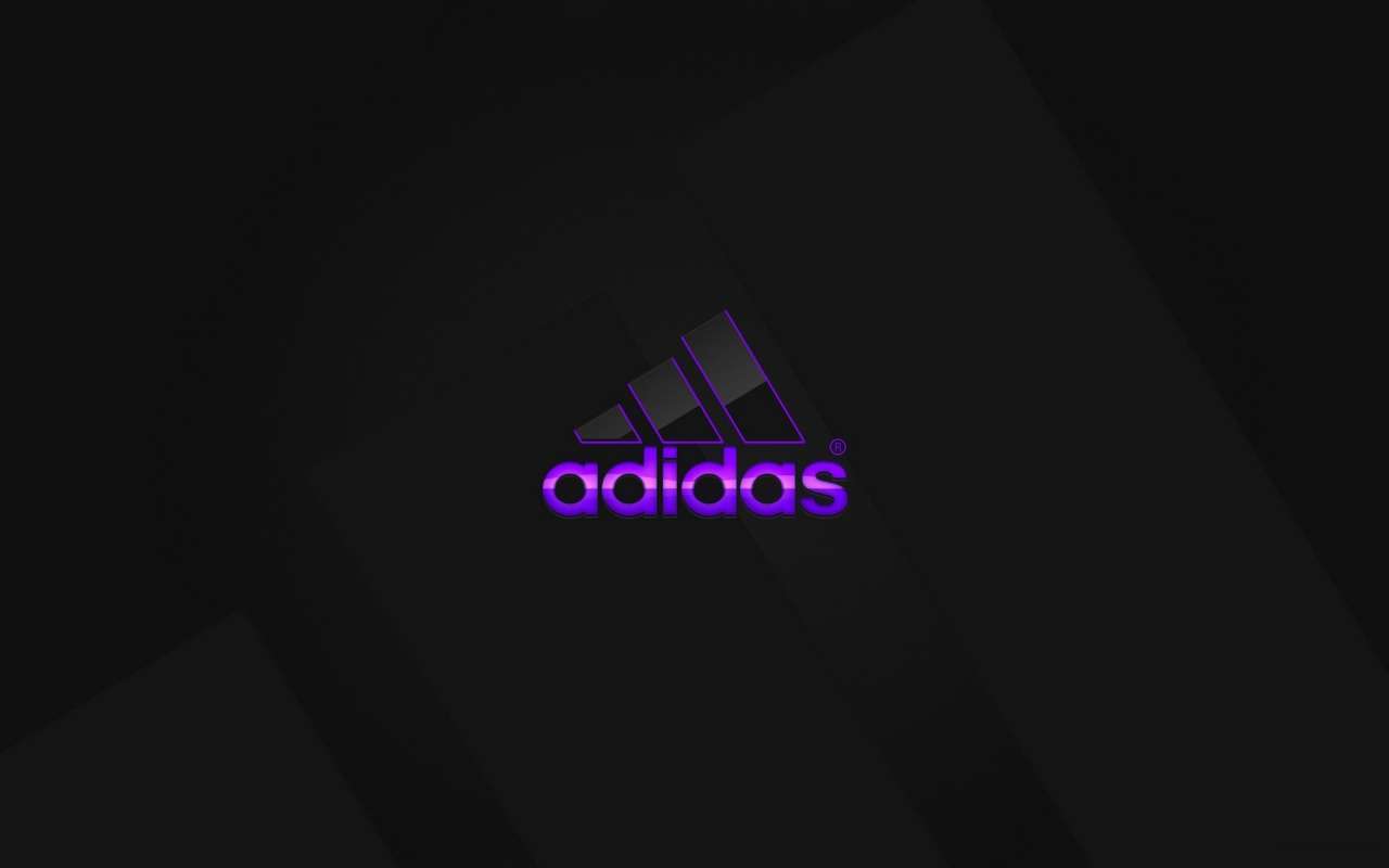 Logo Adidas su blu, 2560x1600 2K, Laptop