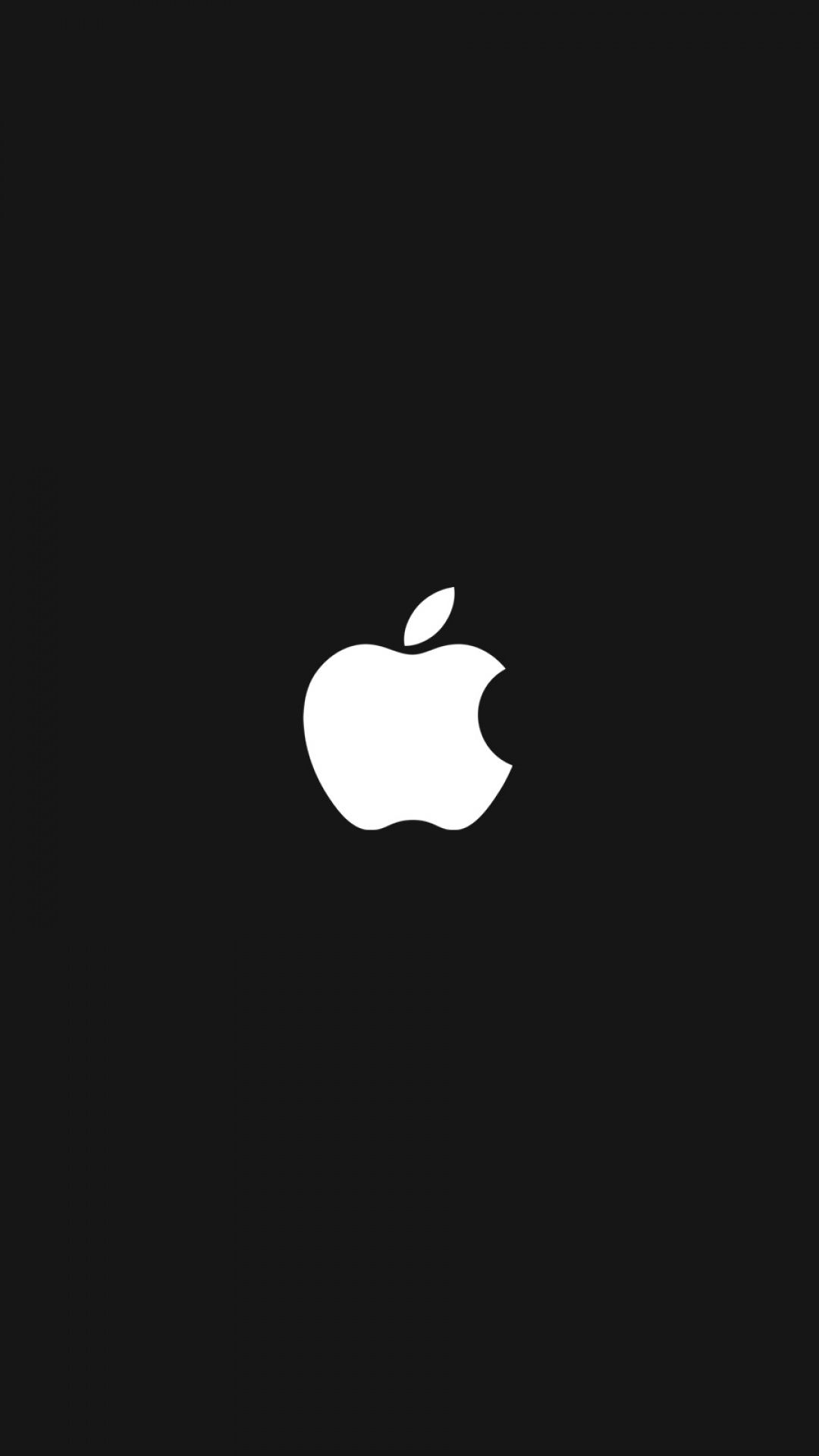 Logo Apple bianco su nero, 1080x1920 Verticale, Mobile