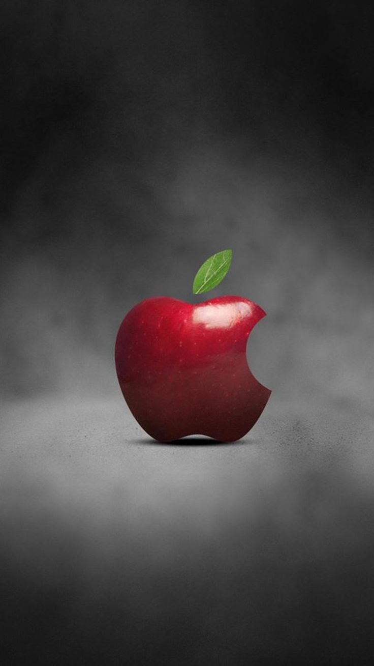 Logo Apple mela rossa 3D, 736x1309 Full HD Verticale, iPhone