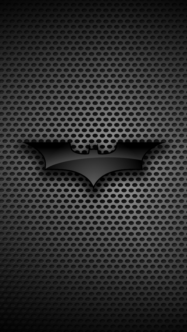 Logo Batman blu sfondo nero, 1080x1920 Verticale, iPhone Pro