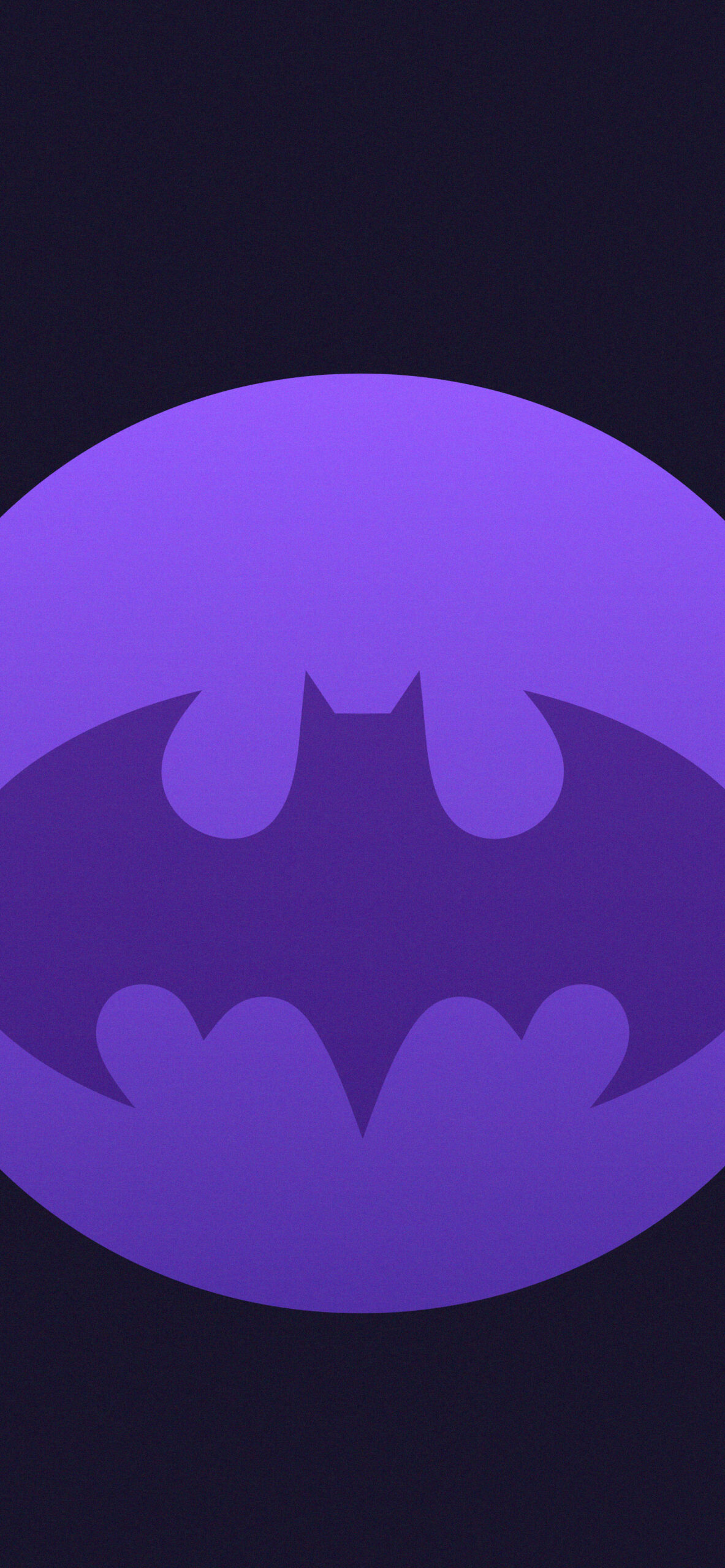 Logo Batman viola, DC Comics, 1183x2560 Verticale, Mobile