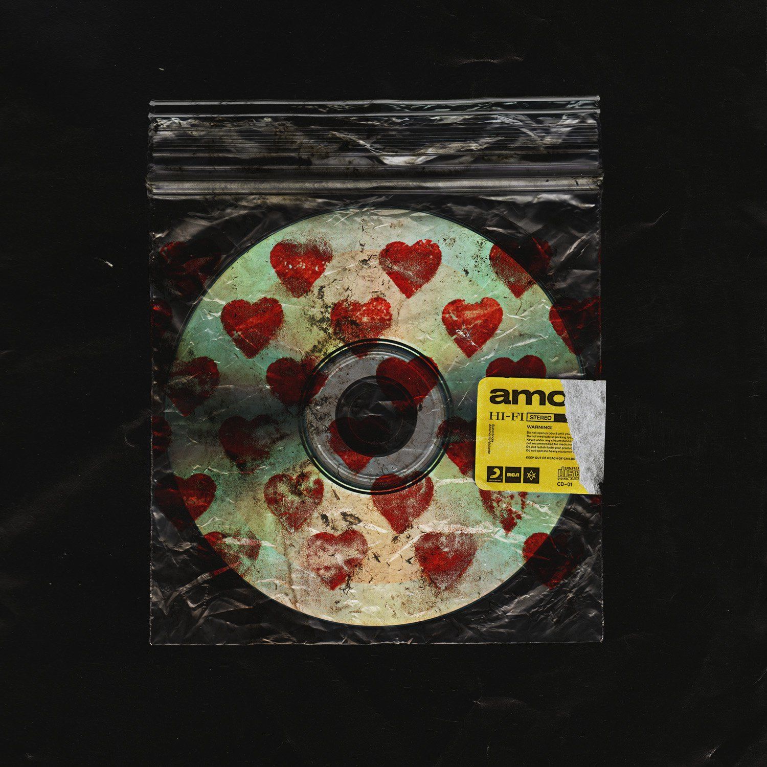 CD amo con cuori rossi, 1500x1500 HD, Desktop