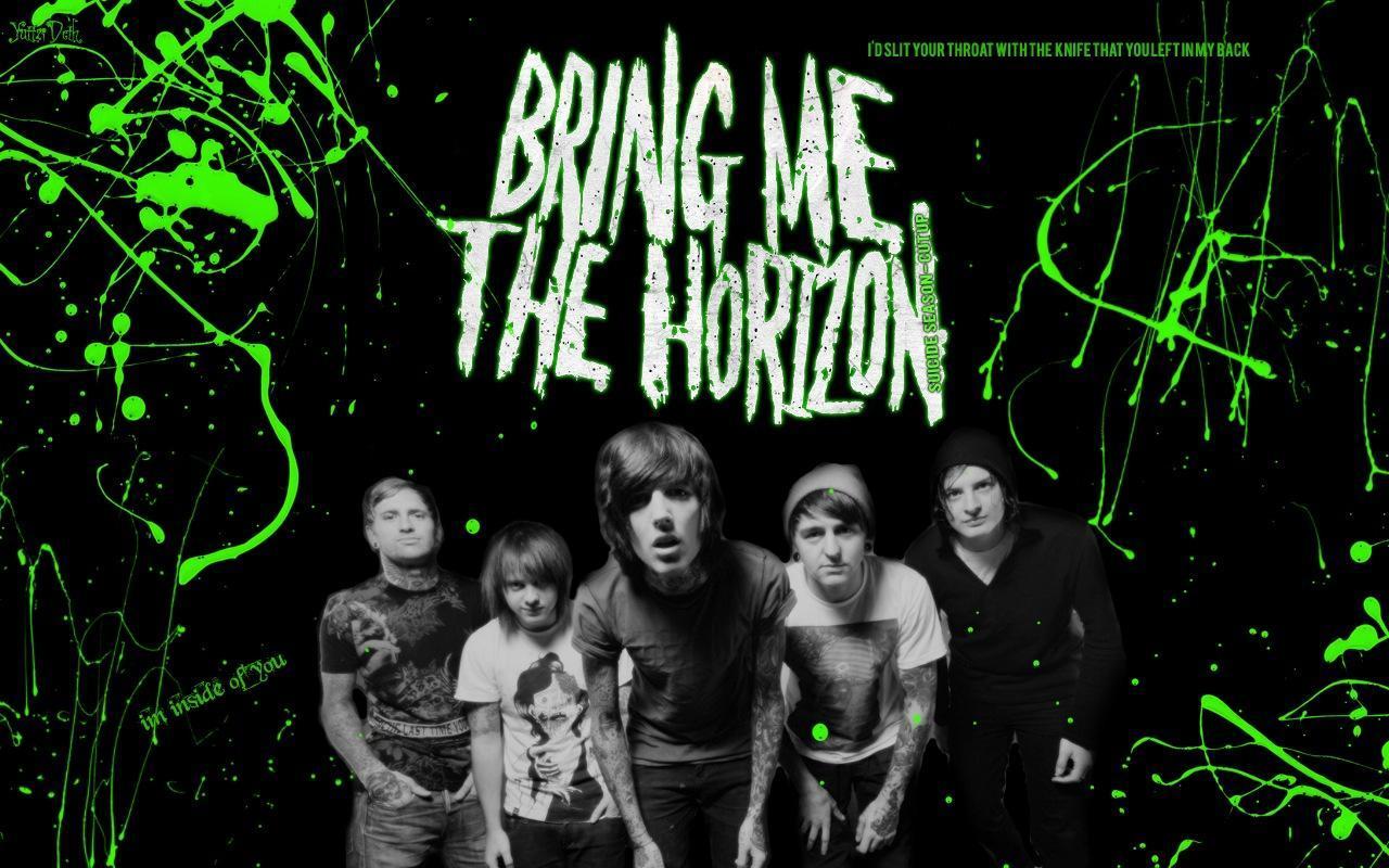 Logo Bring Me the Horizon, montagne, 1920x1080 Full HD, Desktop