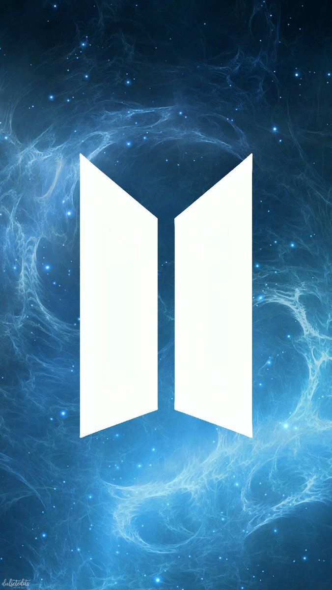 Logo BTS su sfondo galassia, 676x1200 Verticale, Telefono