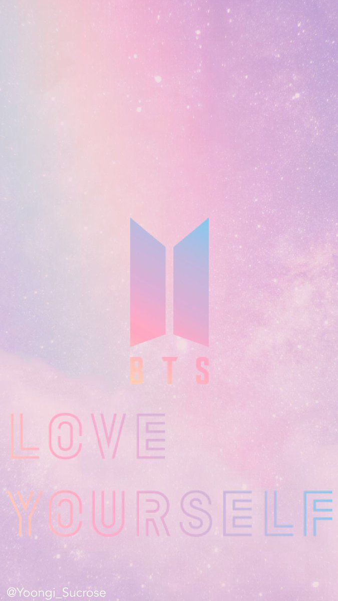 Logo BTS Love Yourself pastello, 675x1200 Verticale, Mobile