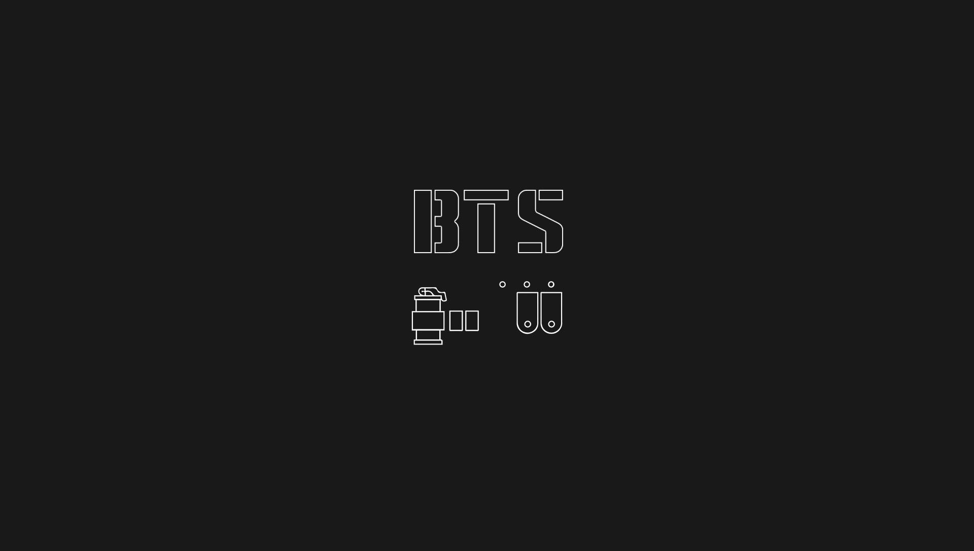 Logo BTS reti geometriche viola, 1200x675 HD, Laptop