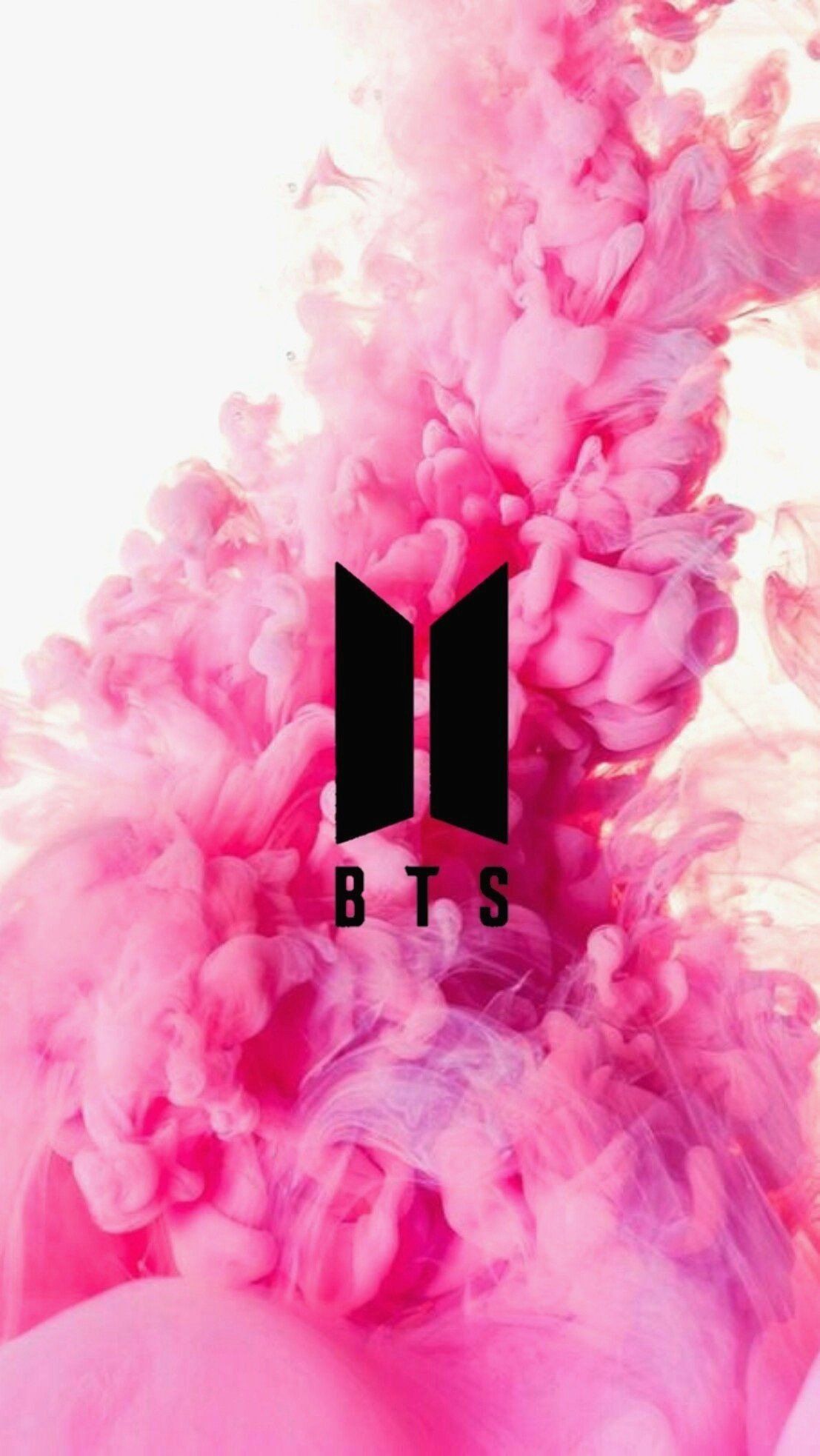 Logo BTS fumo rosa, 1107x1966 Verticale, Telefono