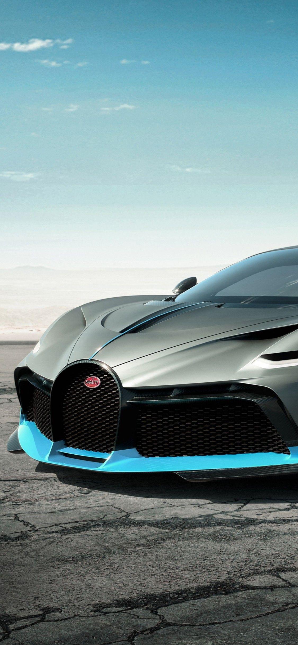 Bugatti Divo grigia sportiva, 1125x2436 Verticale, Mobile