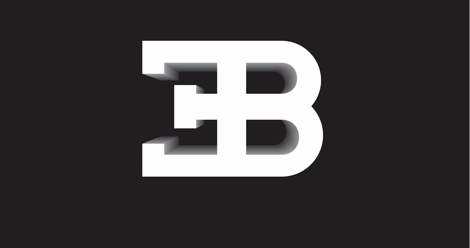Logo Bugatti rosso su nero, 1024x768 HD, PC