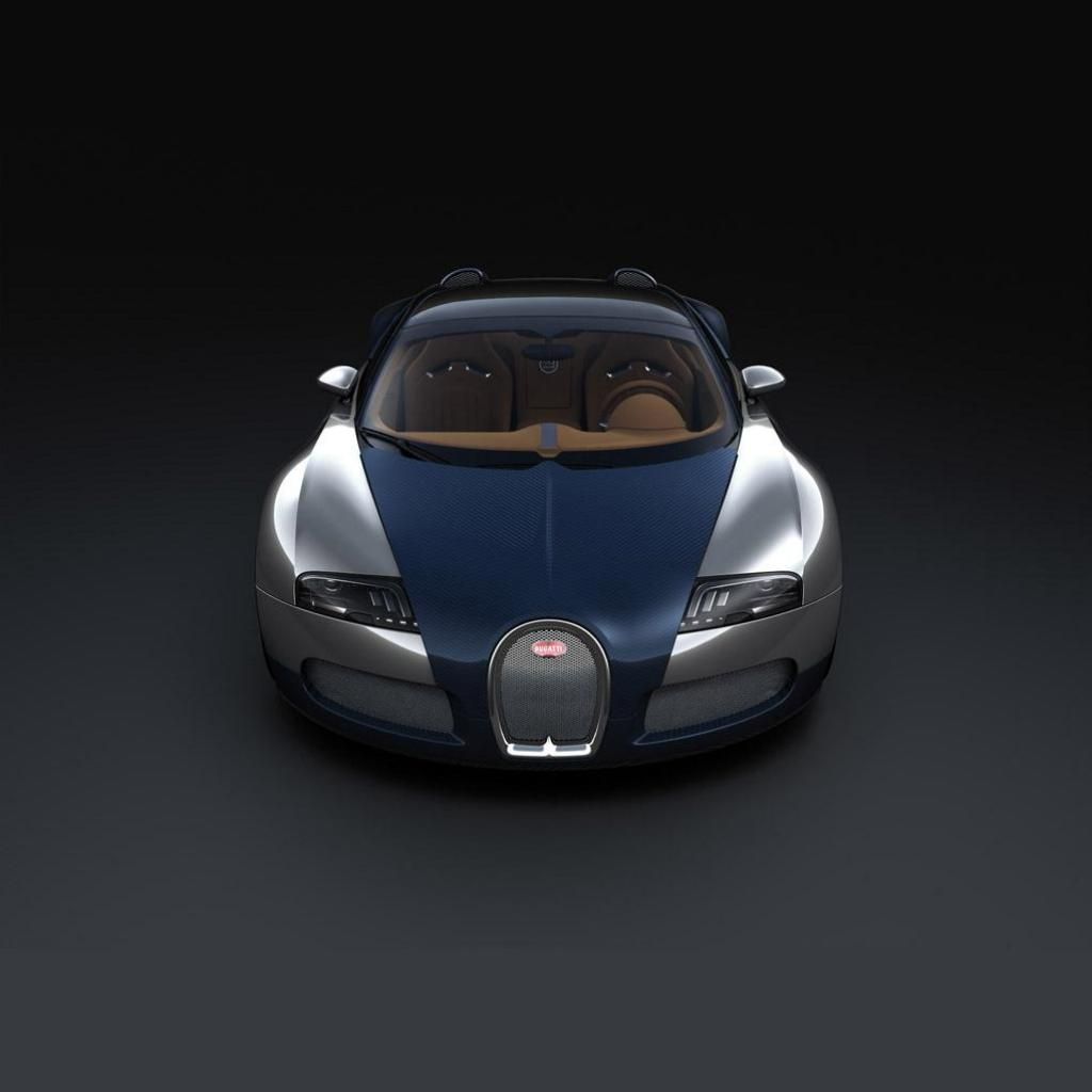 Bugatti nera vista frontale, 1125x2432 Full HD Verticale, iPhone