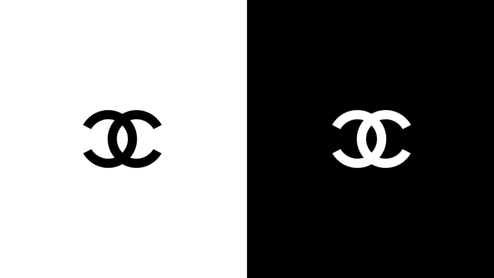 Logo Chanel bianco e nero, 1600x900 900p, Desktop