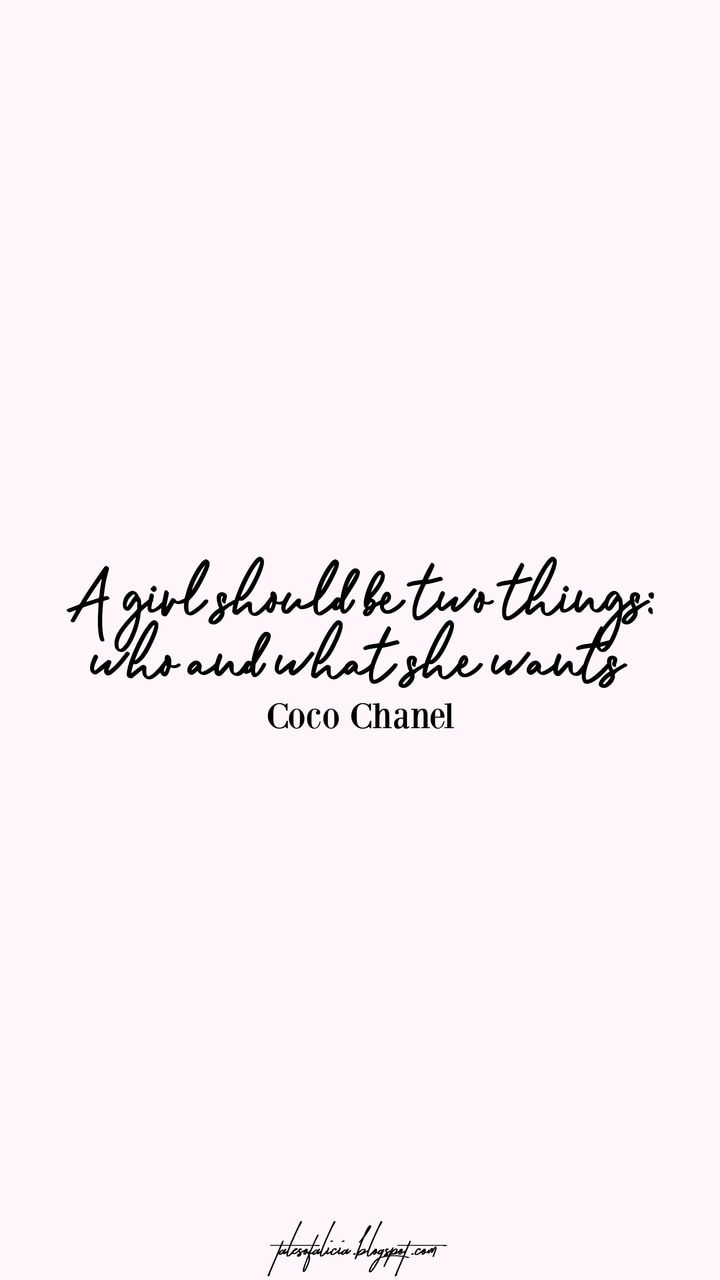 Citazione Coco Chanel rosa, 720x1280 Full HD Verticale, Smartphone