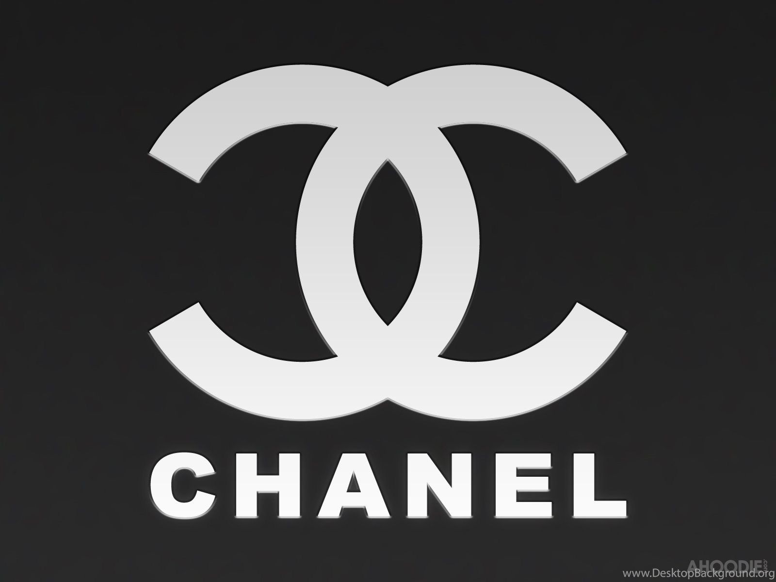 Logo Chanel bianco e nero, 1600x1200 900p, Desktop