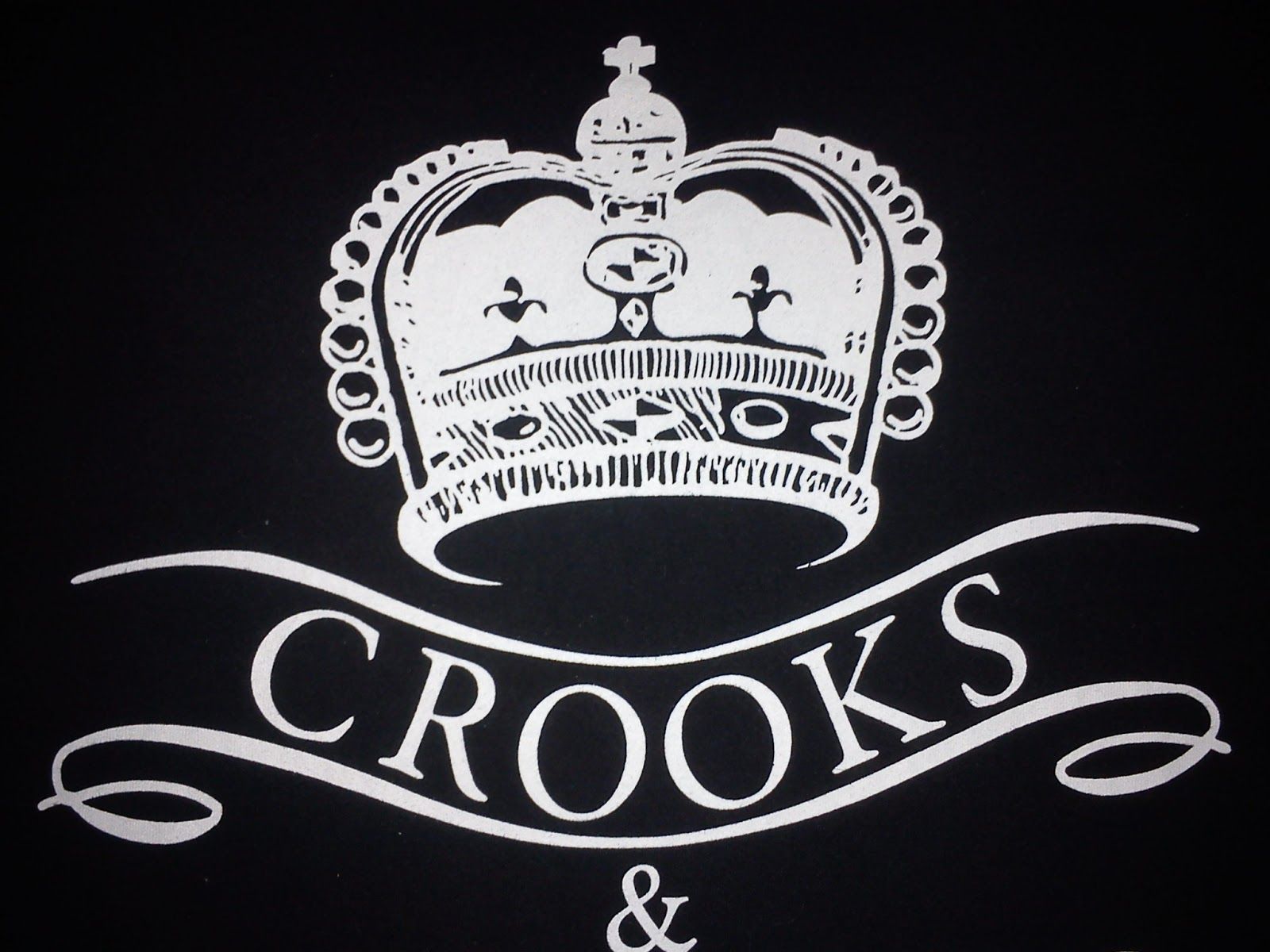 Logo Crooks and Castles bianco, 1920x1080 Full HD 1080p, Desktop