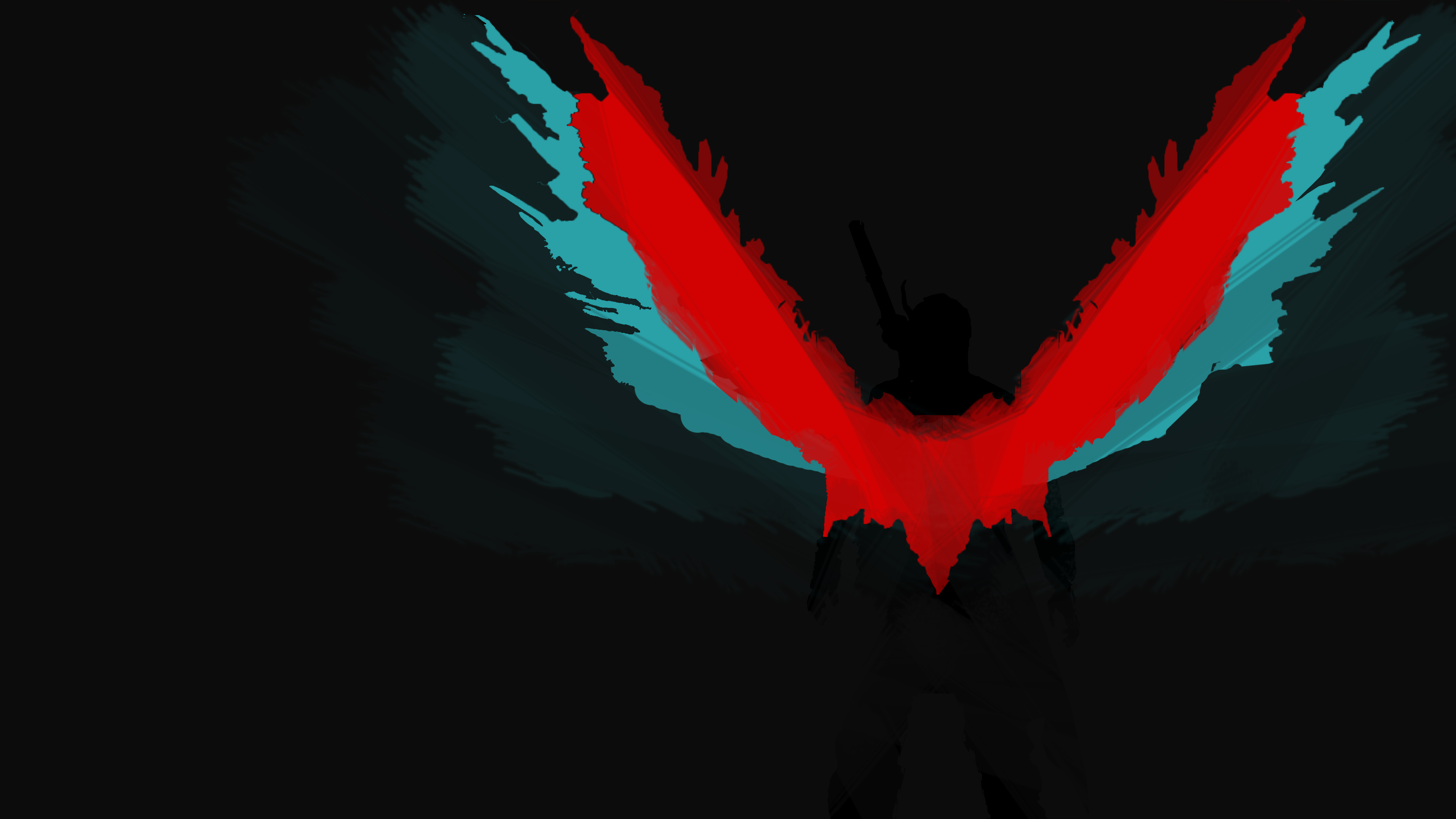 Logo Devil May Cry ali rosse, 3840x2160 4K, Desktop 4K