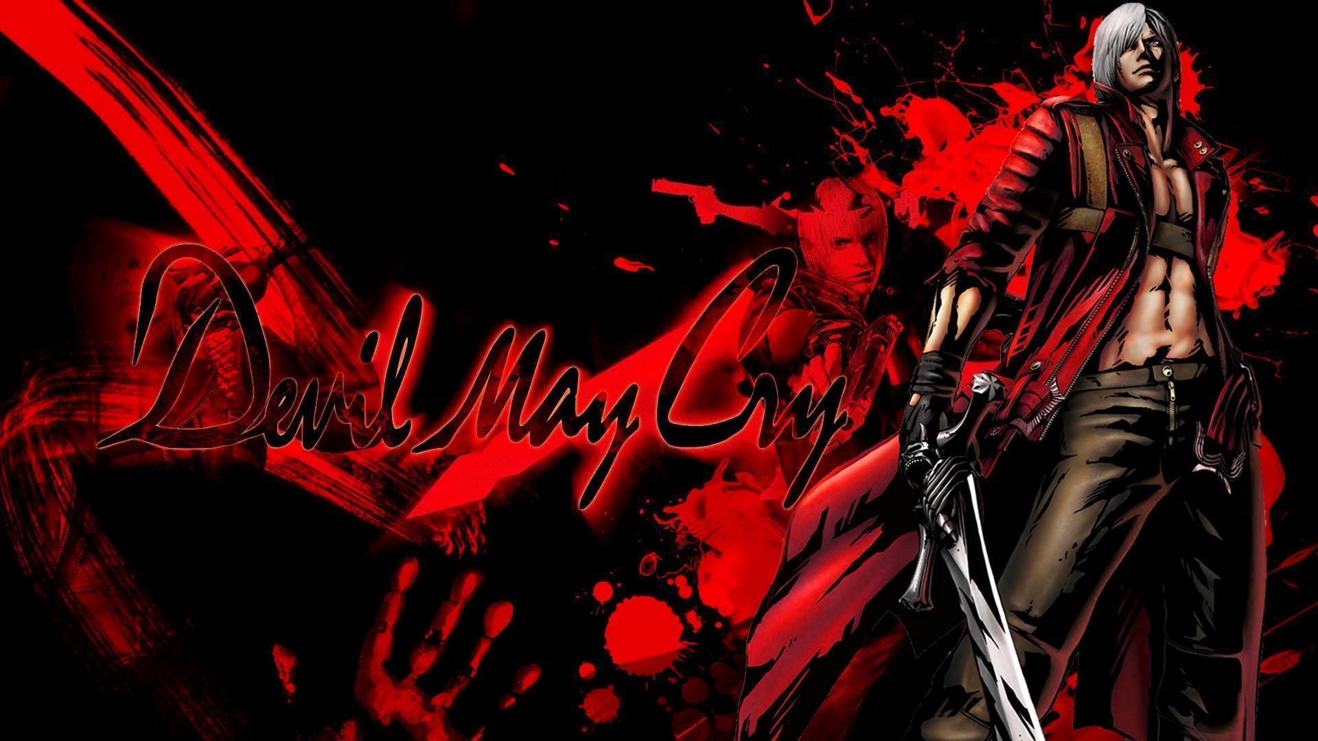 Dante Devil May Cry logo rosso, 1920x1080 Full HD, PC Desktop